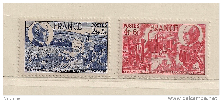 FRANCE ( D16 - 2339 )  1944  N° YVERT ET TELLIER N° 607/608  N** - Neufs