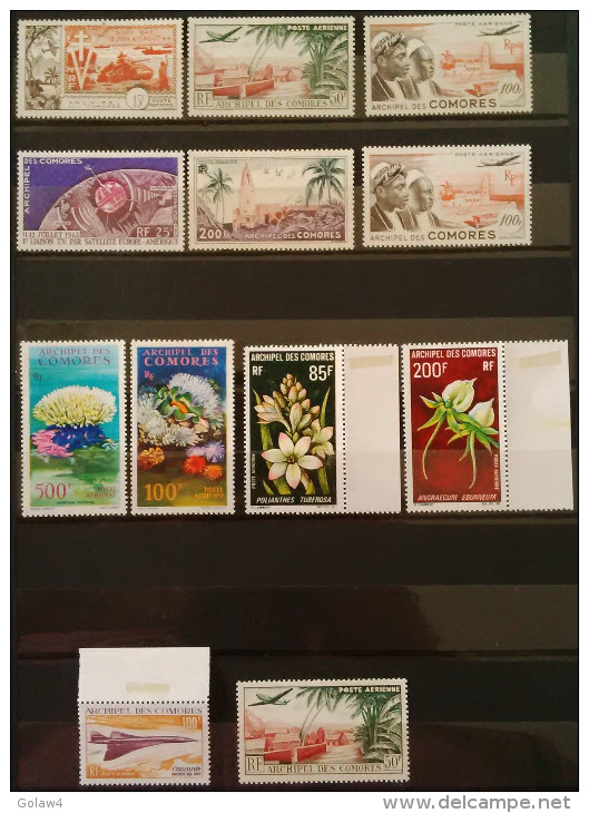 12437# ARCHIPEL DES COMORES LOT POSTE AERIENNE ** - * Cote 161 Euros Dont CONCORDE CORAUX FLEURS - Luftpost