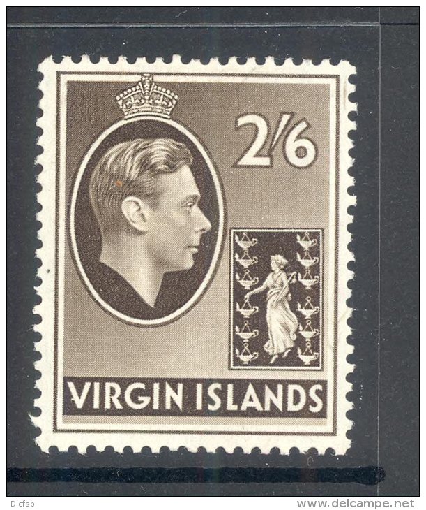 VIRGIN ISLANDS, 1938 2s6d On Chalky Paper Very Fine Light MM, Cat £70 - Britse Maagdeneilanden