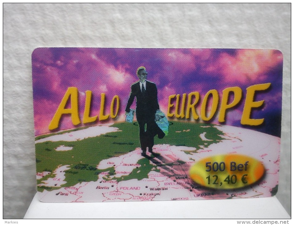 Prepaidcard Allo Europe 500 BEF (Mint,Neuve) Rare - Cartes GSM, Recharges & Prépayées