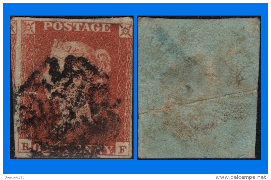 GB 1841-0051, QV 1d Red-Brown R-F Letters SG8, MC Cancel - Used Stamps