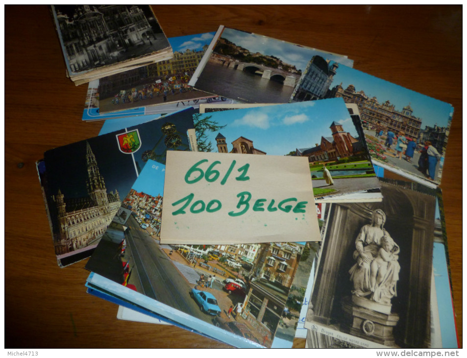 100 CARTES POSTALE DE BELGIQUE    66/1 - 5 - 99 Cartes