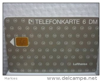 Phonecard Germany 6DM Lufthansa Not Perfect Condition Used Only 3000 Made - O-Series: Kundenserie Vom Sammlerservice Ausgeschlossen