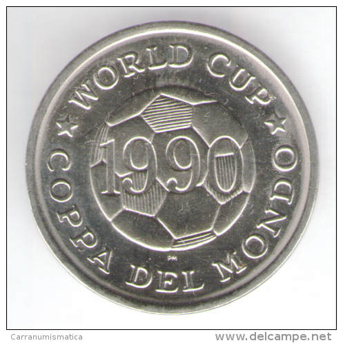 1990 WORLD CUP COPPA DEL MONDO MEDAL / COIN CAMERRON - Altri & Non Classificati