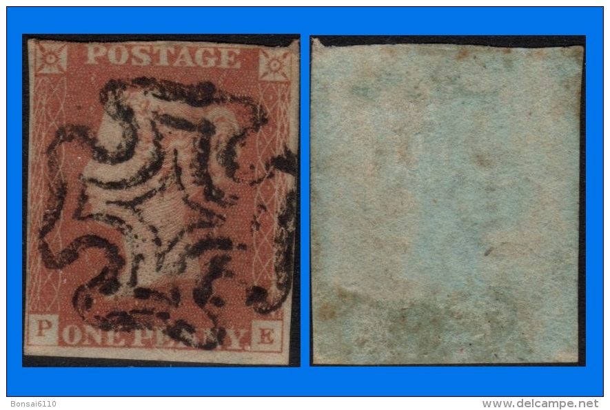 GB 1841-0053, QV 1d Red-Brown P-E Letters SG9, MC Cancel - Oblitérés