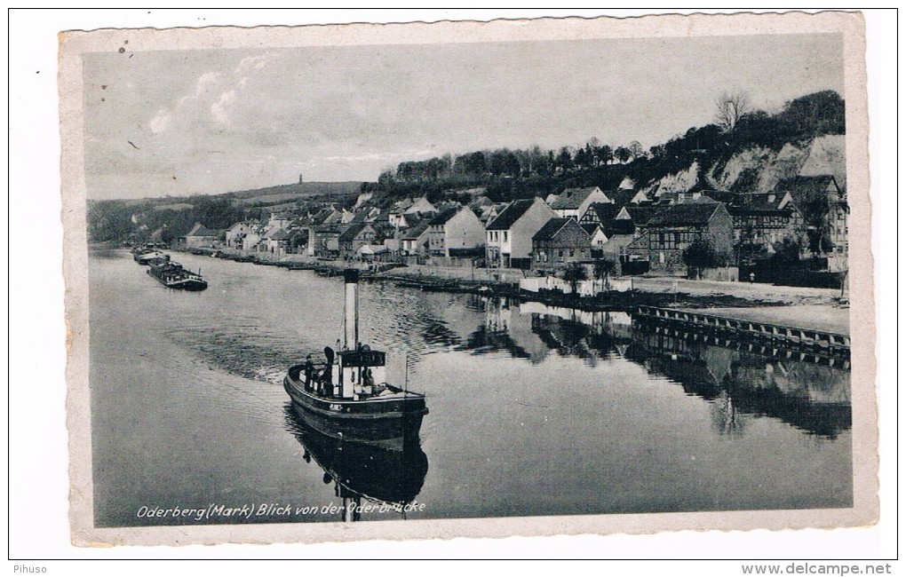 D4647    ODERBERG : Blick Von Der Oderbrücke - Oderberg