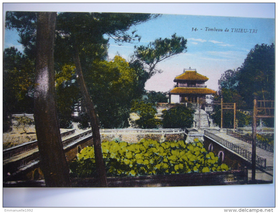 CPA Vietnam Indochine Annam - Huê - Tombeau De Thieu-Tri - Fajolle Colorisée - Viêt-Nam