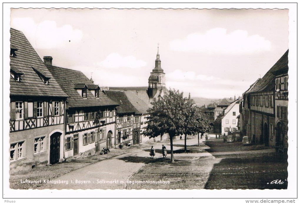 D4663   KÖNIGSBERG : Salzmarkt M. Regionmontanushaus - Hassfurt