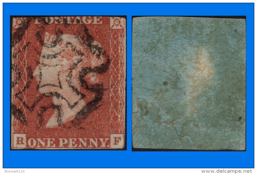 GB 1841-0058, QV 1d Red-Brown R-F Letters SG8a, MC Cancel (Spacefiller) - Oblitérés