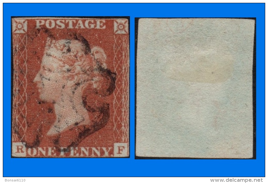 GB 1841-0059, QV 1d Red-Brown R-F Letters SG8, MC Cancel - Used Stamps