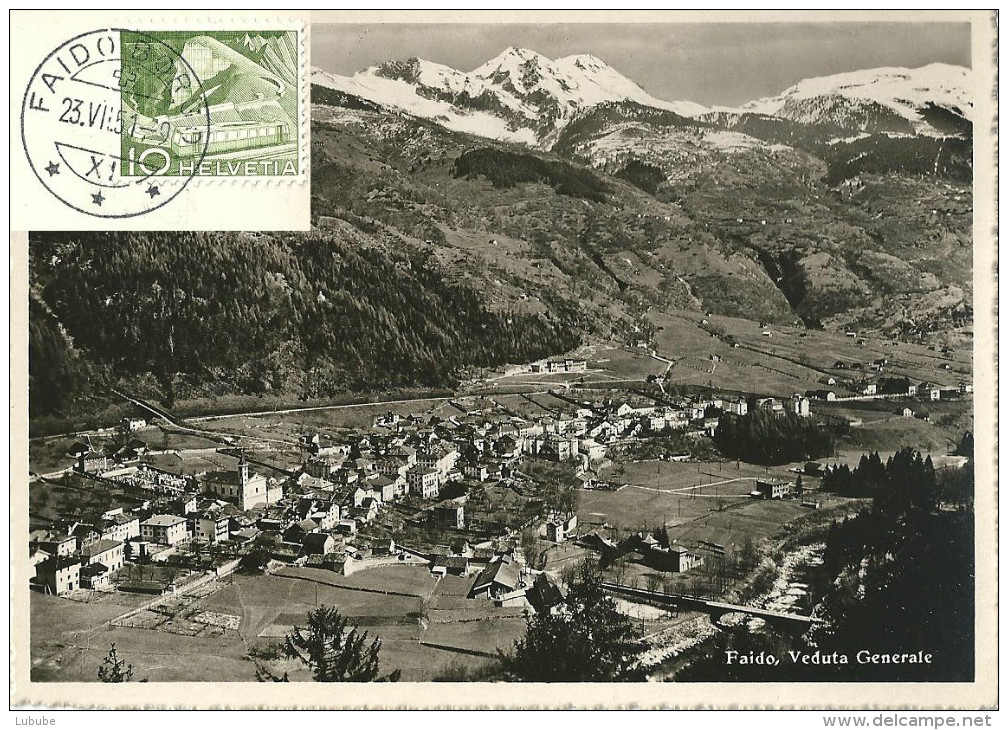 Faido - Veduta Generale         1951 - Faido