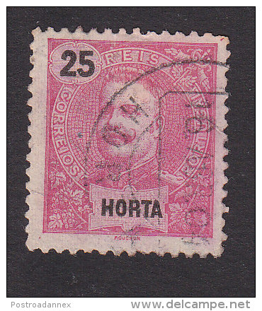 Horta, Scott #20, Used, King Carlos, Issued 1897 - Horta