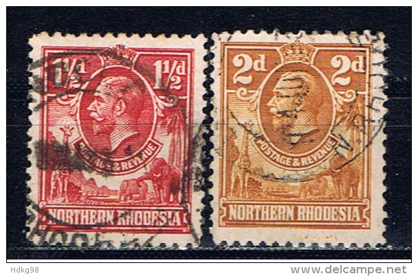 Nordrhodesien+ 1925 Mi 3-4 Georg V. - Rodesia Del Norte (...-1963)