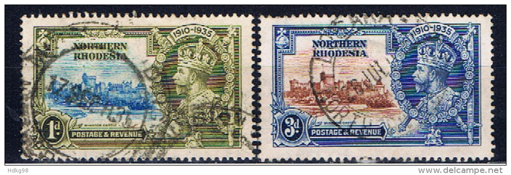 Nordrhodesien+ 1935 Mi 18 20 Jubiläum - Nordrhodesien (...-1963)