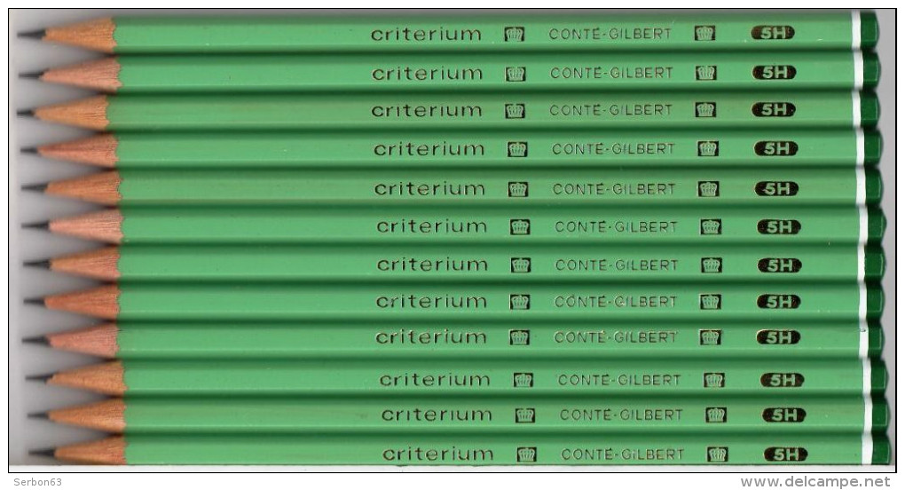 SCOLAIRES RENTREE DES CLASSES 12 CRAYONS GRAPHITE CRITERIUM 550 CONTE GILBERT PAPETERIE COLLEGE CEI CE2 CM1 CM2 MATERNE. - 6-12 Years Old