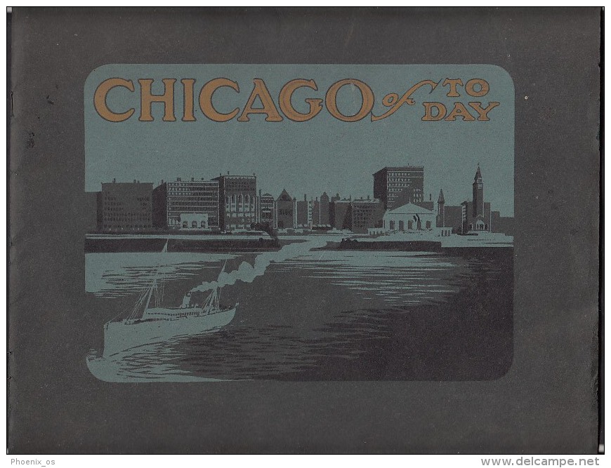 CHICAGO Of The Day - 44 Colored Views Of Chicago - Secession, Art Nouveau - North America