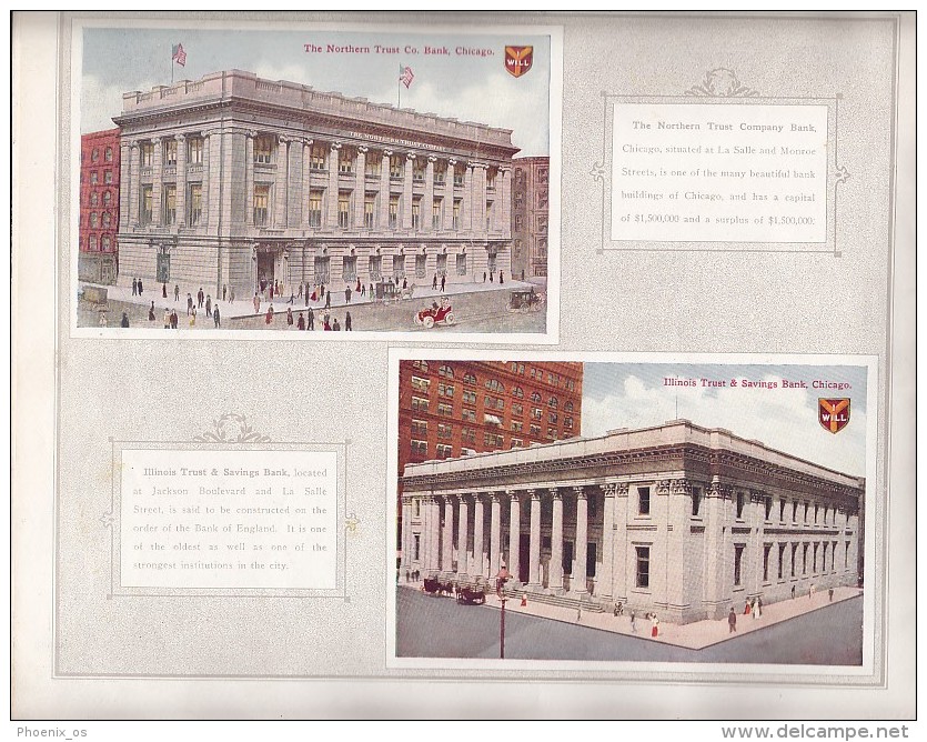 CHICAGO Of The Day - 44 Colored Views Of Chicago - Secession, Art Nouveau - Nordamerika