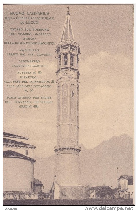 Nuovo Campanile Della Chiesa Prepositurale Di Lecco - Lecco