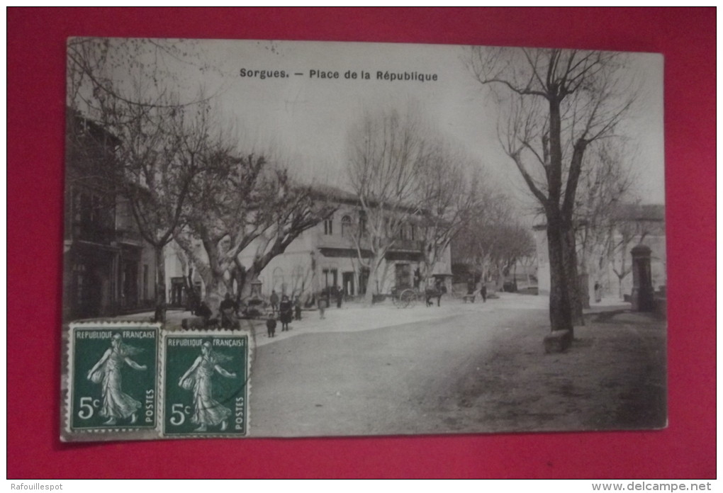 C P  Sorgues Place De La Republique - Sorgues