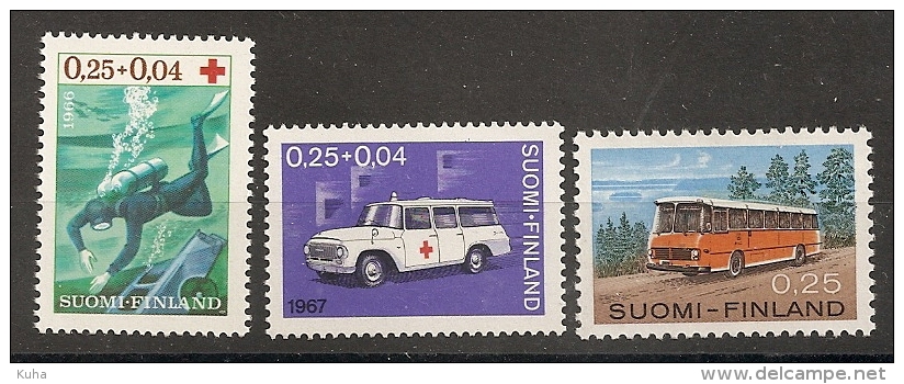 Finland Car Bus MNH - Unused Stamps