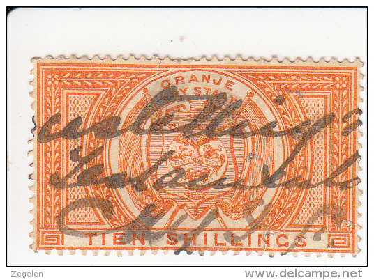 Oranje Vrijstaat  Fiskale Zegel Cat. Barefoot 74 £2.50 - Oranje-Freistaat (1868-1909)