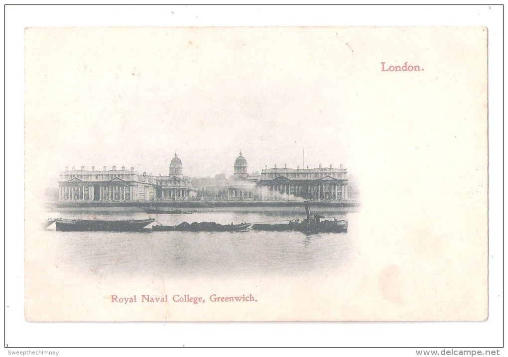 Royal Naval College Greenwich Park South London Used 1905 Early Undivided Back Postcard - London Suburbs