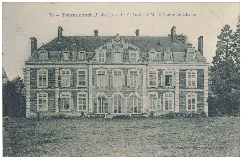 62.TRAMECOURT CHATEAU COMTE DE CHABOT - Autres & Non Classés