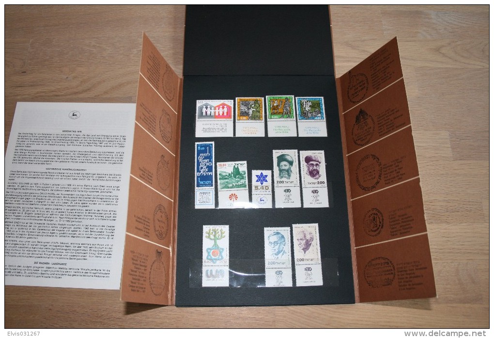 Israel Yearbook - 1978/79, All Stamps & Blocks Included - MNH - *** - Full Tab - Colecciones & Series