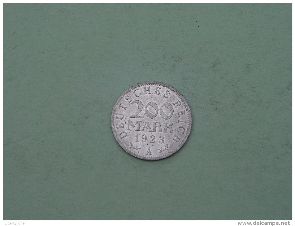 1923 A -  200 Mark / KM 35 ( Uncleaned Coin / For Grade, Please See Photo ) !! - 200 & 500 Mark