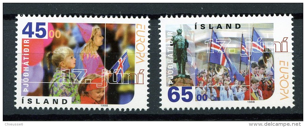 Islande** N° 839/840- Europa 1998 - Unused Stamps