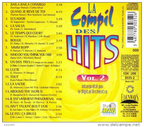 CD  Digital Orchestra  "  La Compil Des Hits Vol. 2  " - Sonstige - Englische Musik