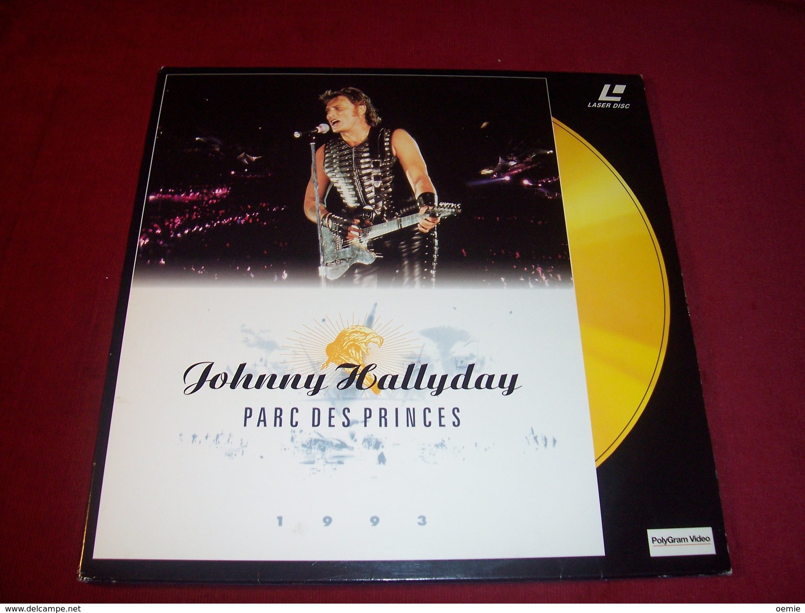 LASERDISC  CDV   °°°  JOHNNY HALLYDAY  Parc Des Princes 1993  Double Laserdisc - Otros