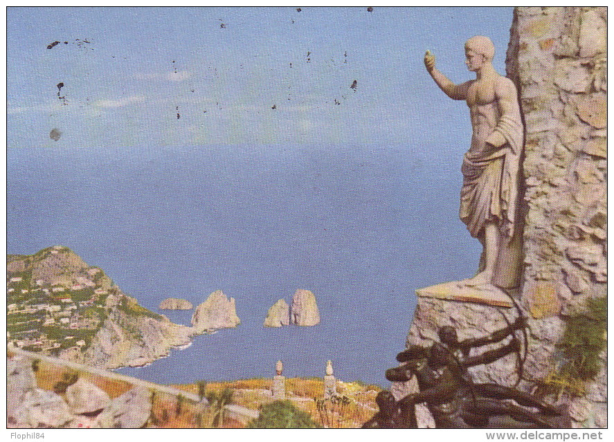 ITALIE - LABORATOIRE ROGER BELLON PARIS-NEUILLY- PUB ACTIPHOS AMPHETAMINE - 1956. - 1946-60: Poststempel