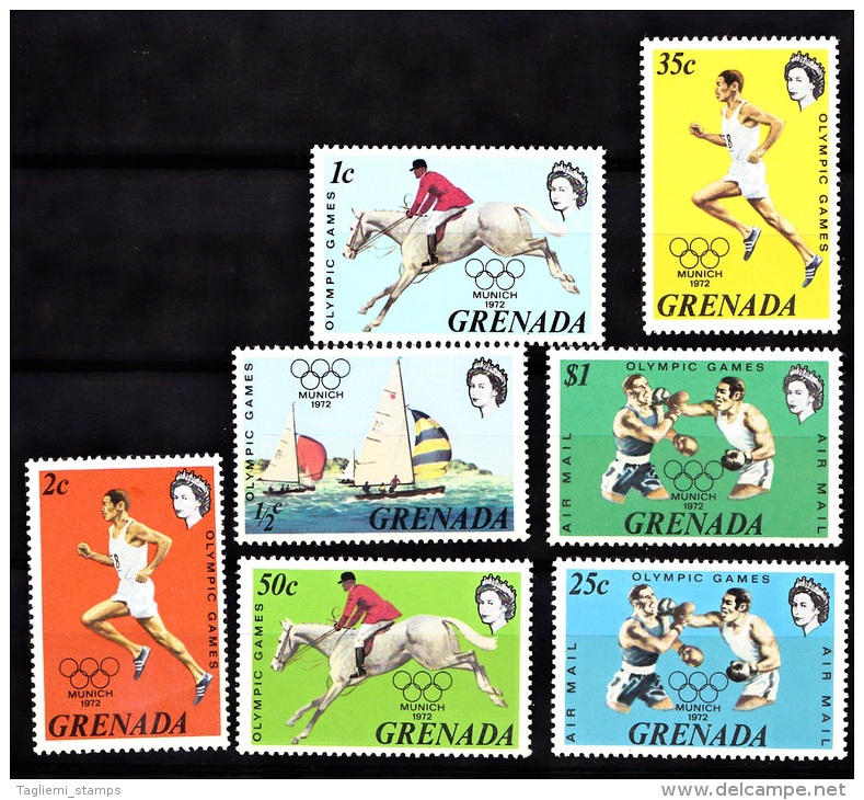 Grenada, 1972, SG 522 - 528, Complete Set, MNH - Grenade (...-1974)