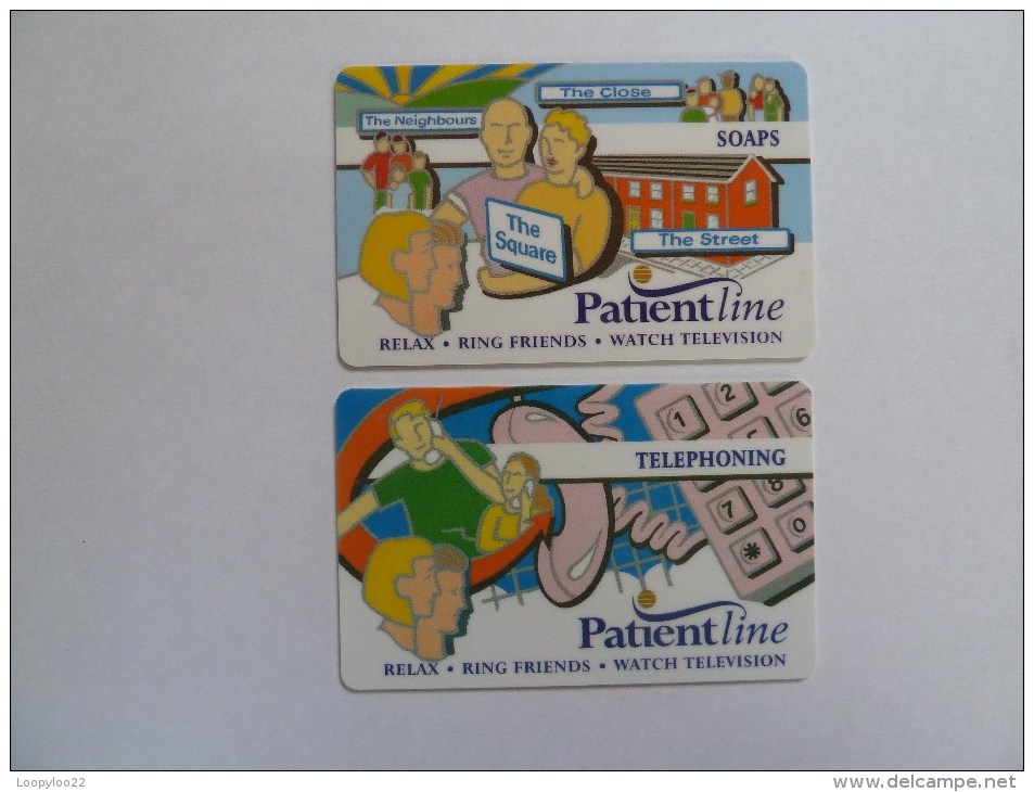 UK - Great Britain - First Issues - Hospital TV & Phonecard - Set Of 2 - Patientline - [ 8] Ediciones De Empresas