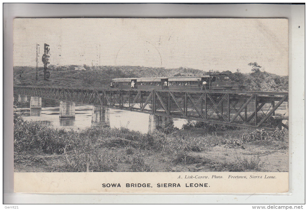 SIERRA LEONE, Sowa Bridge, Eisenbahn / Railway, 1910 - Sierra Leone