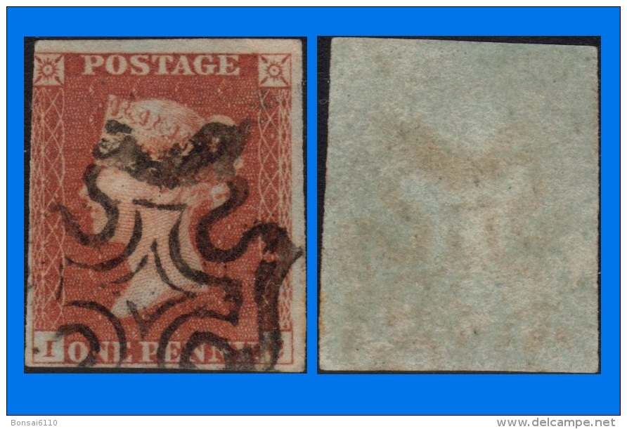 GB 1841-0077, QV 1d Red-Brown I-C Letters SG8, MC Cancel - Gebruikt