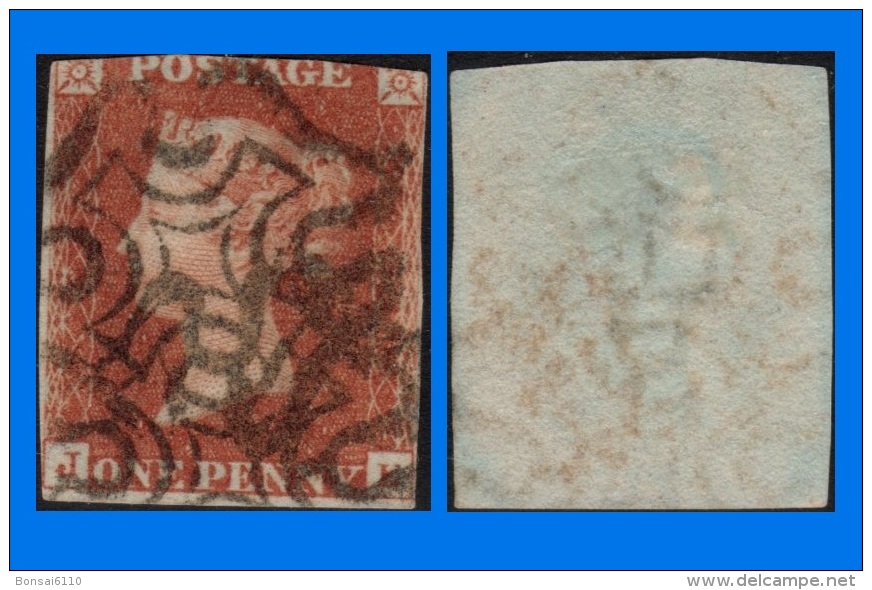 GB 1841-0080, QV 1d Red-Brown J-E Letters SG8, MC Cancel (Spacefiller) - Oblitérés