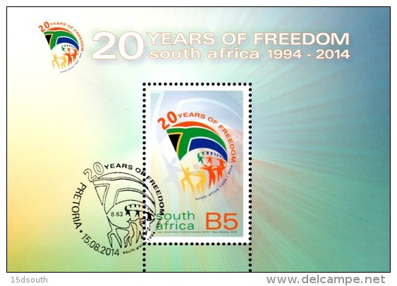 South Africa - 2014 20 Years Of Freedom MS (o) - Usados