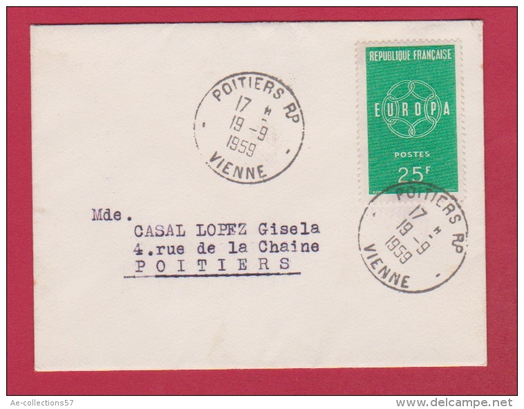 Enveloppe //  Pour Poitiers  //  19/09/59 - 1961-....