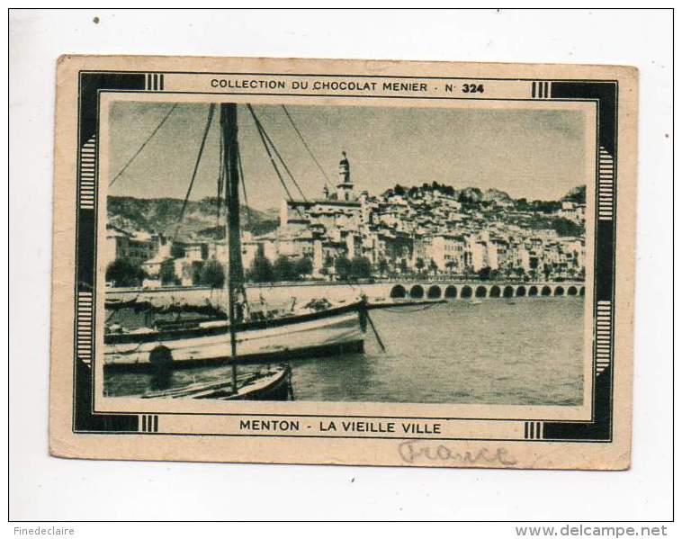 Image - Chocolat Menier - Menton, La Vieille Ville - N°324 - Menier