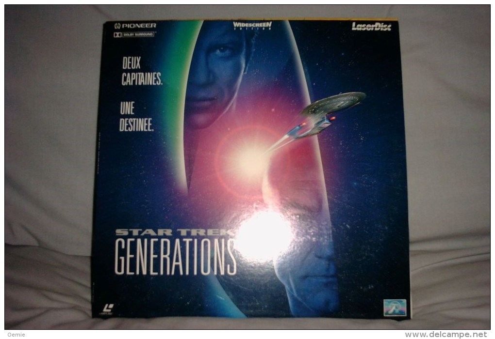 Laserdisc  //    Star Trek   Generations  °°° Deux Capitaines , Une Destinée - Otros