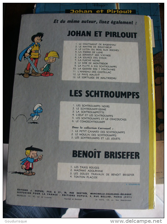 EO JOHAN ET PIRLOUIT T13 LE SORTILEGE DE MALTROCHU     PEYO   DUPUIS - Johan Et Pirlouit