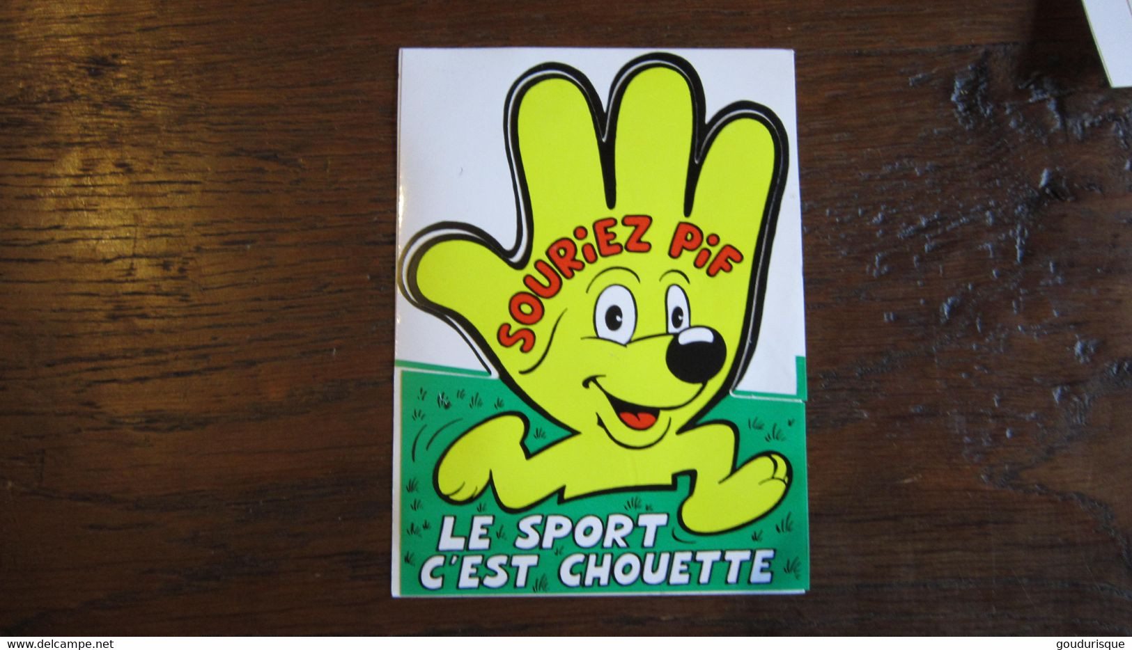 AUTOCOLLANT  PIF LE SPORT C'EST CHOUETTE - Pif & Hercule