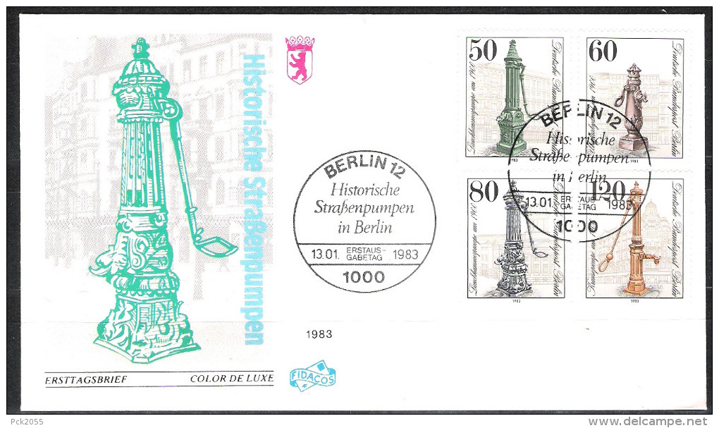 Berlin FDC 1983 MiNr.689 - 692 Historische Straßenpumpen In Berlin  ( D 2236 ) - Sonstige & Ohne Zuordnung