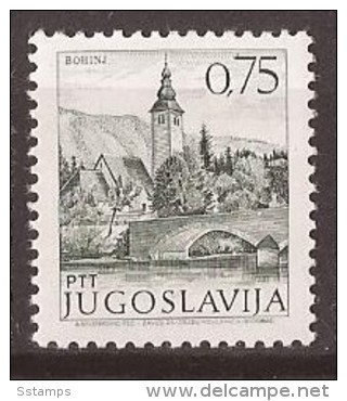 1971 1429 Y - PH  JUGOSLAVIJA JUGOSLAWIEN  FREIMARKEN SEHENSWUERDIGKEITEN BOHINJ SLOVENIJA SLOWENIEN   MNH - Ungebraucht