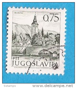 1971 1429 X -NO PH  JUGOSLAVIJA JUGOSLAWIEN  FREIMARKEN SEHENSWUERDIGKEITEN BOHINJ SLOVENIJA SLOWENIEN   USED - Oblitérés