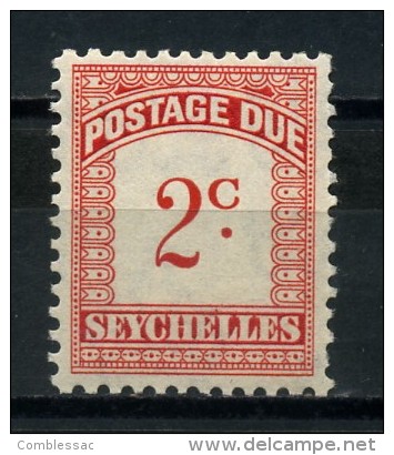 SEYCHELLES    1951     Postage  Due    2c  Scarlet  And  Carmine     MNH - Seychellen (...-1976)