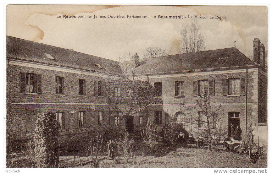 Beaumesnil 27 - Maison De Repos Pour Jeunes Ouvrières Parisiennes - !!! Tâche - Beaumesnil