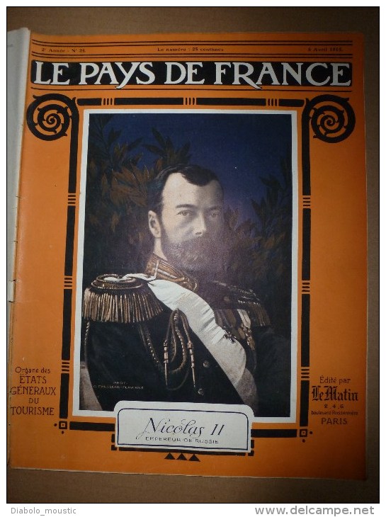 1915 JOURNAL De GUERRE : Les Belges;Argonne;Top-espion Allemand;Le "PRINZ-EITEL-FRIEDRICH";B Osphore ;Roumeli-Hissar - Francese